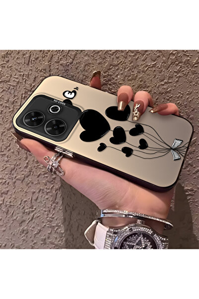 ucuc جراب هاتف سيليكون واقي بنمط بالون القلب متوافق مع هاتف شاومي بوكو M6 4G