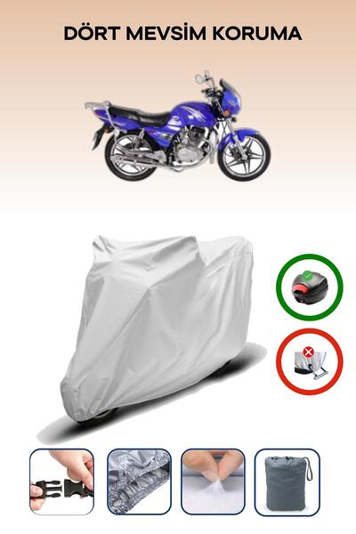 Breen حقيبة خلفية رمادية متوافقة مع غطاء محرك الدراجة النارية Kuba SL150-9 المتوافق مع الدراجات النارية