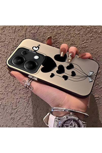 ucuc جراب هاتف سيليكون واقي بنمط بالون القلب متوافق مع هاتف Xiaomi Poco M6 Pr...