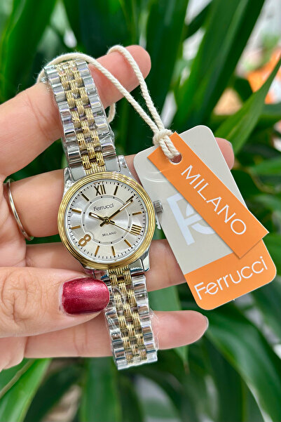 Ferrucci Çelik Kordon Su Geçirmez Garantili Kadın Kol Saati