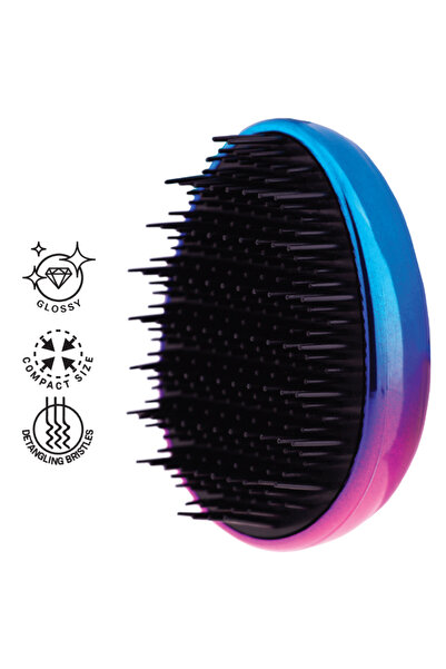 Intervion فرشاة فك تشابك الشعر اللامع أومبري