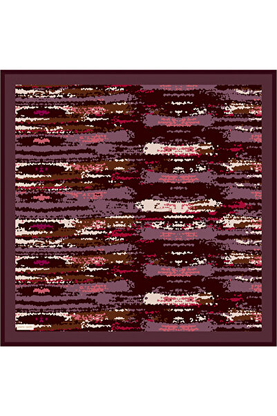 Pierre Cardin Бордовий 90X90 Шовковий креп-сатеневий шарф