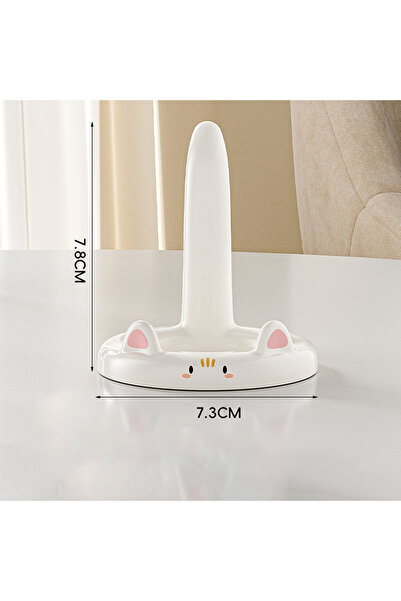 Choice حامل هاتف محمول بتصميم قطة كرتونية بيضاء لطيفة وجميلة، حامل هاتف محمول...