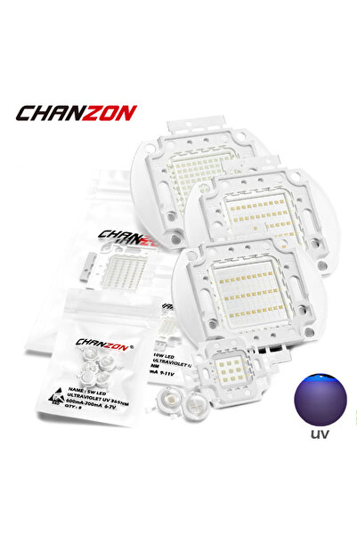 Choice رقائق LED بنفسجية عالية الطاقة 10 واط × قطعة واحدة، 425 نانومتر، 365 ن...