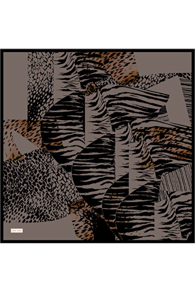 Pierre Cardin Black 90X90 Silk Twill Scarf