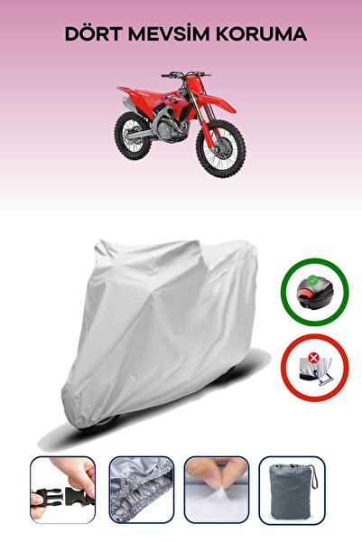Breen Gray Tail Bag Compatible Honda Crf 450 R Compatible Motorcycle Tarpauli...