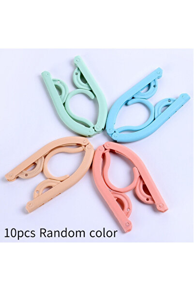 Choice 10 قطع من علاقات الملابس القابلة للطي متعددة الوظائف بألوان عشوائية، ر...