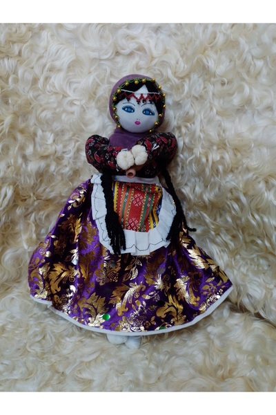 ŞAHMERDANOĞLU El Üretimi Büyük Ebat Kapadokya Soğanlı Bebeği, Testi Taşıyan K...