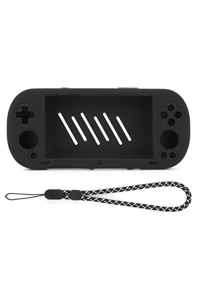 ALLOYSEED Black Case Silicone Cover Shockproof Protective Case for Trimui Smart Pro Game Console