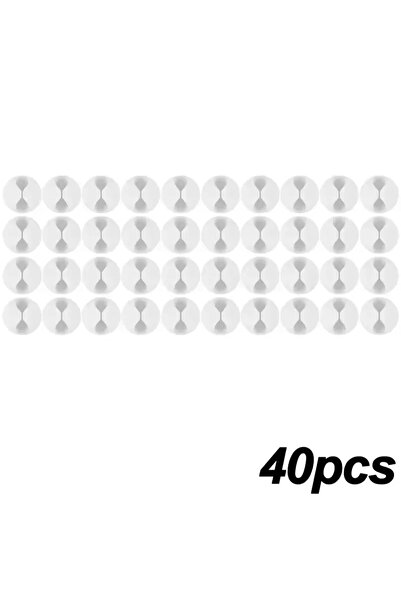 Choice 40x أبيض 5/50 قطعة مشابك كابلات سطح المكتب إدارة الأسلاك منظمات الأسلا...