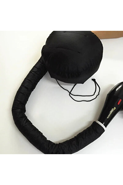 choice2 غطاء تجفيف شعر أسود اللون، محمول، يعمل بالبخار، سريع الجفاف، مع موزع ...