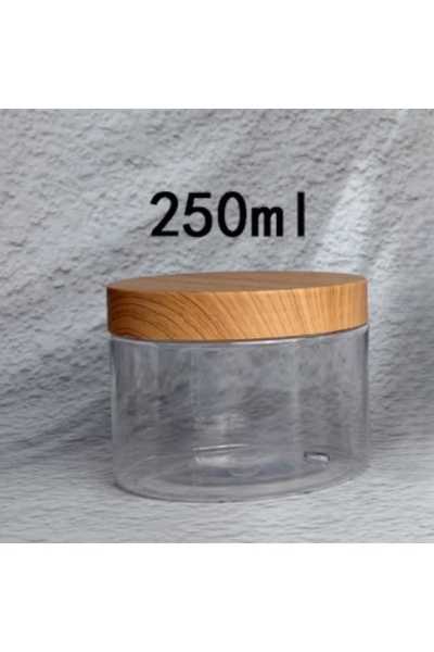 Choice برطمان تخزين كريم الوجه سعة 250 مل، برطمانات بلاستيكية دائرية شفافة مع...