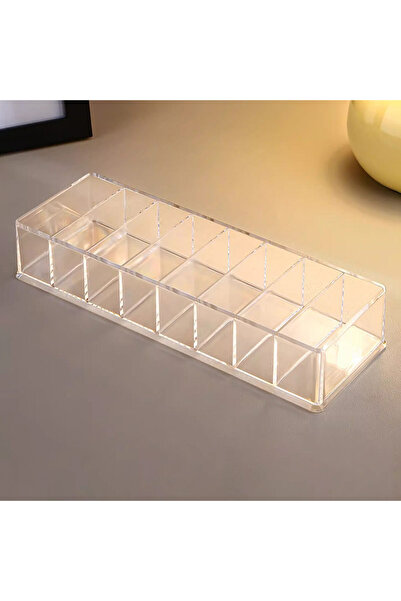 Choice Clear 1pc,Transparent nail polish storage box, suitable for table top finishing container of nail sa