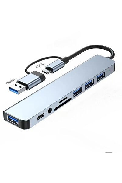 Choice Grey USB C HUB Type C Splitter Thunderbolt 3 Docking Station Laptop Adapter With For Macbook Air M1