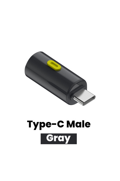 Choice gray male Mini LED USB C Powered Portable Flashlight 230 High Lumens Type-C Mini Flashlight Portable