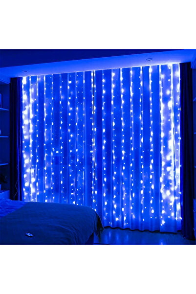 Choice سلسلة أضواء LED زرقاء بطول 3 أمتار (6×3 أمتار) مزودة بمنفذ USB، مثالية...