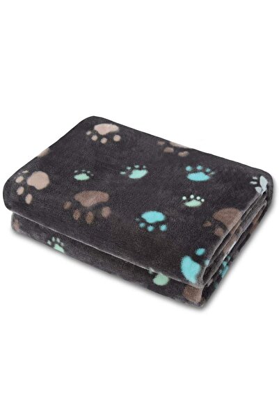 Choice بطانية حيوانات أليفة سوداء ناعمة ورقيقة وعالية الجودة وسميكة بنقشة مخا...