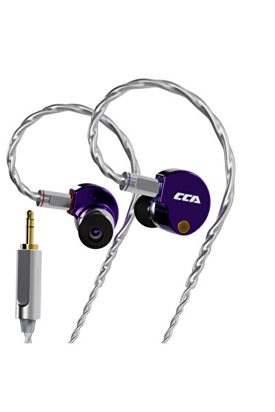 Choice Purple-3.5MM-NO MIC CCA Phoenix HiFi Earphones Dynamic Drive LCP Diaphragm Earphones Noise Cancellin