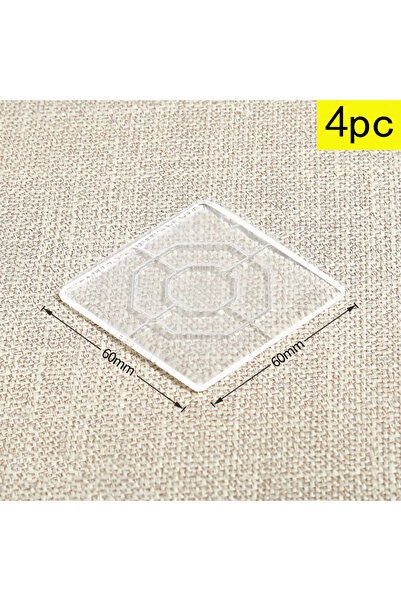 Choice 60X60 New 4pcsTransparent Silicone Anti-Slip Furniture Gaskets Table L...