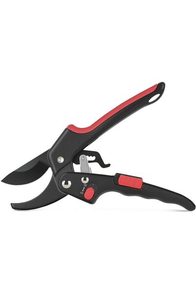 Arabest Pruning Shears,Safety Lock Buckle Pruner,Dual-Purpose Garden shears for Gardening Tree（Black）