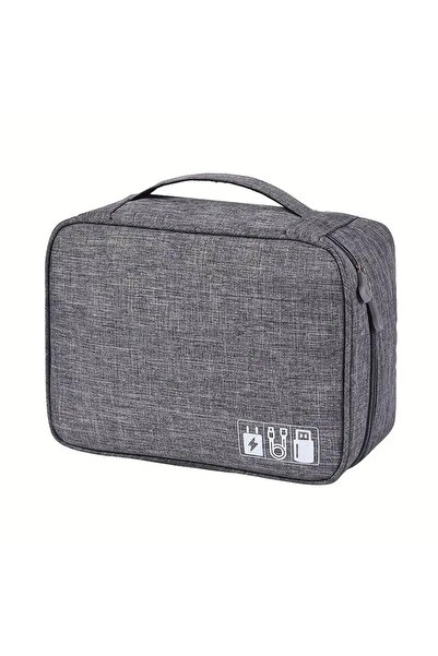Choice M grey Multifunction Storage Bag Waterproof Electronics Organizer Port...