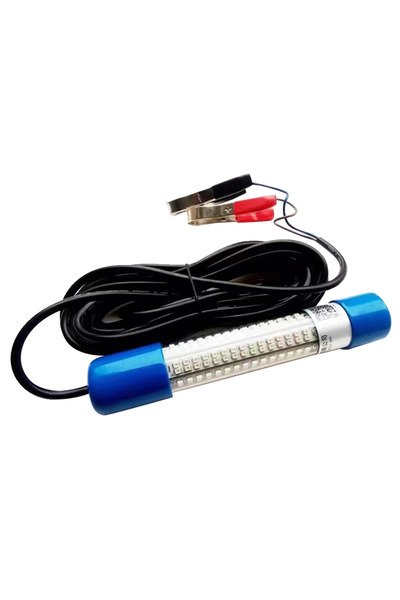 APWIKOGER مصباح صيد تحت الماء أخضر بقوة 50 واط، مصباح صيد غاطس بقوة 50 واط، يعمل بجهد 12-24 فولت، يجذب الحبار.