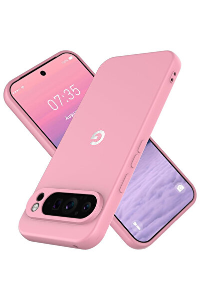 Choice جراب هاتف جوجل بيكسل 10 وردي اللون، عالي الجودة، مصنوع من السيليكون ال...