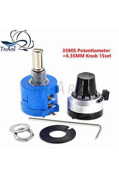 Choice7 مقاومة 10 كيلو أوم، مجموعة واحدة، 3590S، مقاومة متعددة اللفات دقيقة 1...