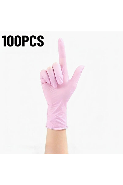 Choice M 100PCS 20/50/100PCS Disposable Light Pink Nitrile Gloves Pet Bath Ba...