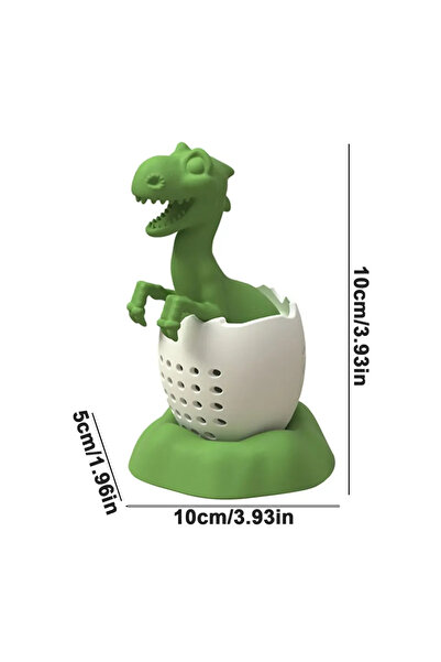 Choice26 Dinosaur green Tea Infuser Silicone Tea Strainer Black Tea Filter Cu...