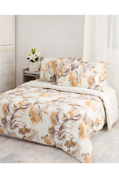 REDTAG Grey 4 Piece Floral Comforter Set (Double Size)