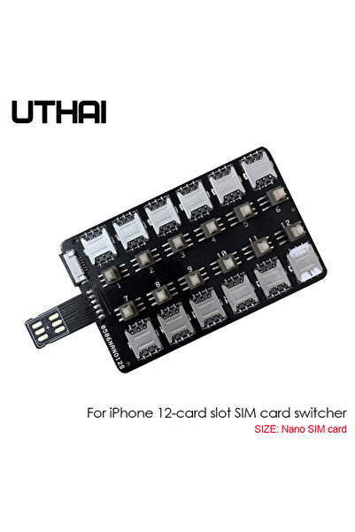 Choice محول بطاقة SIM لقراءة بطاقات iPhone 12 (لأجهزة iPhone 5/6/7/8/X/XS) بط...