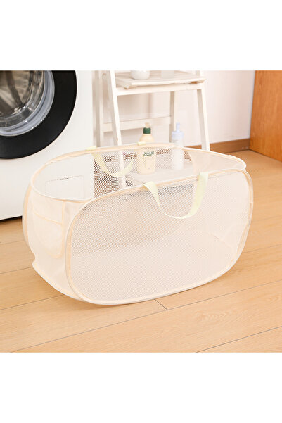 Choice beige Cross border hot selling foldable dirty clothes basket, bathroom...