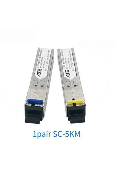 Choice1 زوج واحد من وحدات SFP جيجابت SC BIDI بسرعة 1.25 جيجابت/ثانية، بمدى 5 ...