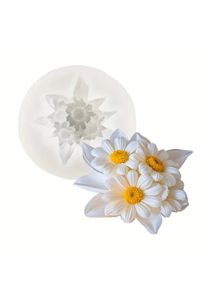 Choice SDJH 3D Daisy，With flower petal and leaf molds，For epoxy resin、Candle、Soap、Jewelry、Cement、Clay - Cra