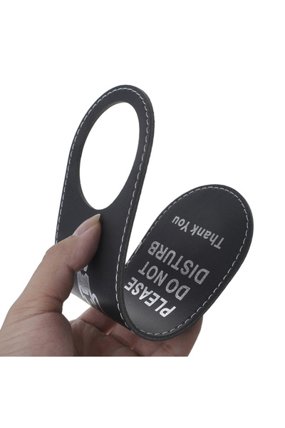 Choice لوحة إعلانات فندقية لغرفة المكياج باللون الأسود، لافتات "ممنوع الإزعاج"، بطاقات معلقة على الأبواب، مقابض أبواب، علاقات معلقة