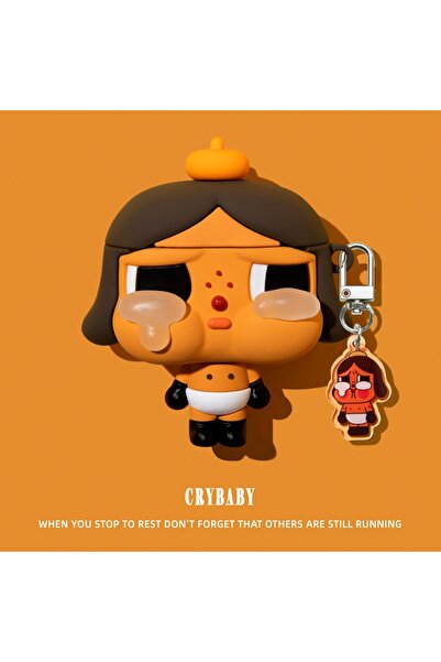 Choice For Airpods4 Brown haired B three-dimensional cute silicone crying baby suitable for AirPodsPro2/Ai