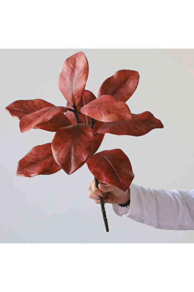 Choice نباتات خضراء اصطناعية (قطعة واحدة) - أوراق ماغنوليا - ديكور منزلي، حديقة زفاف، نافذة عرض خضراء