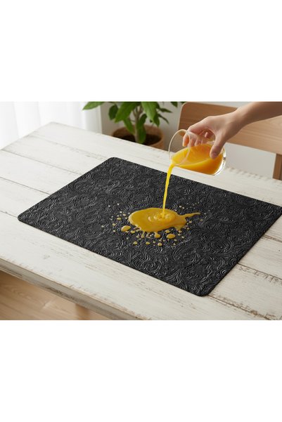 PALS TEKSTİL Leather American Placemat / Set of 4 / Supla / Placemats / 40X33 Rectangular