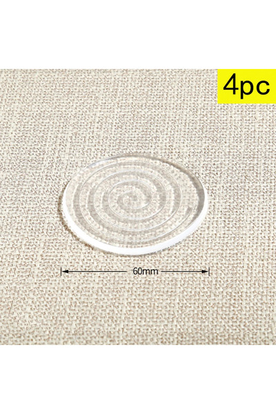 Choice 60 قطعة جديدة من حشوات السيليكون الشفافة المانعة للانزلاق للأثاث، 4 قط...