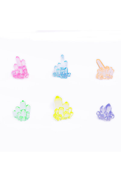 Choice 12 قطعة أخرى 6/12 قطعة ديكور حوض سمك صغير من الكريستال المضيء ثلاثي ال...