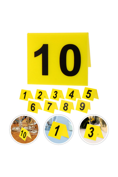 Choice مجموعة من 10 قطع من علامات التحديد الصفراء متعددة الوظائف، مناسبة للمك...