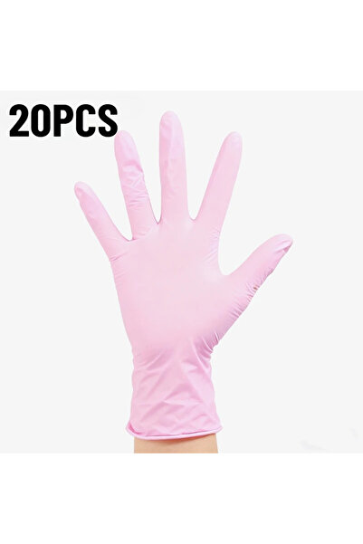 Choice قفازات نتريل وردية فاتحة للاستخدام مرة واحدة، مقاس M، 20 قطعة أو 50/10...