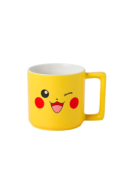 Choice 330ml Pikachu D SHUNXIANG Pokémon Licensed Pikachu Ceramic Mugs - 4 Adorable Expressions, Microwave