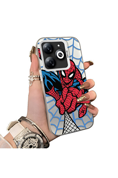 ucuc حافظة هاتف سيليكون واقية متوافقة مع تكنو سبارك 20 بتصميم سبايدرمان الشهير