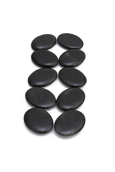 Choice مجموعة تدليك بالأحجار الساخنة السوداء مكونة من 10 قطع، مصنوعة من أحجار...