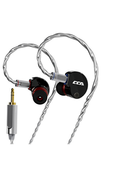 Choice سماعات أذن سوداء - 3.5 ملم - بدون ميكروفون - من نوع CCA Phoenix HiFi - محرك ديناميكي - غشاء LCP - خاصية إلغاء الضوضاء