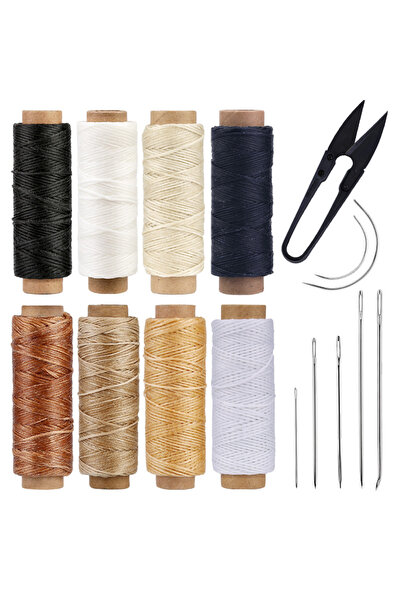 Choice1 set3 IMAZY Heavy Duty Leather Sewing Kit Needle or Wax Thread Kit Uph...
