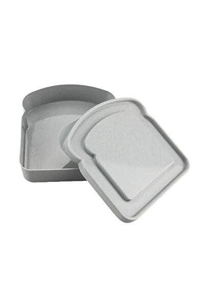 Choice GRAY Sandwich Containers Lunch Box Toast Storage Box With Lid Portable Food Storage Case Reusable Mi