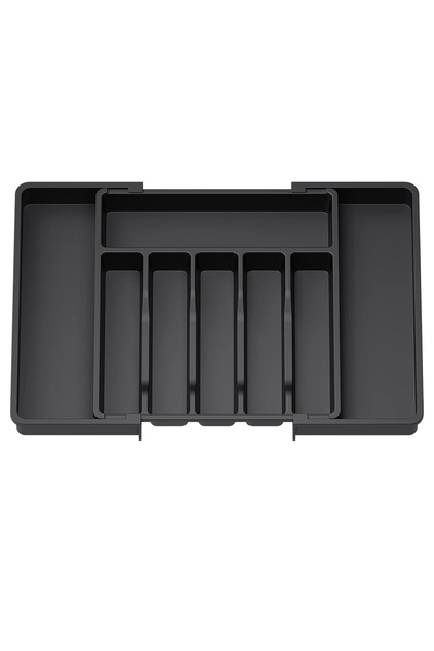choice2 Black-B 1Pcs Upgradation Adjustable Flatware Tableware Organizer – Pl...